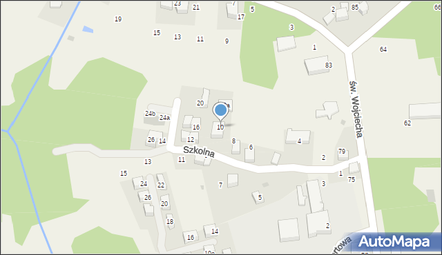 Modlnica, Szkolna, 10, mapa Modlnica