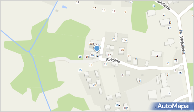 Modlnica, Szkolna, 14, mapa Modlnica