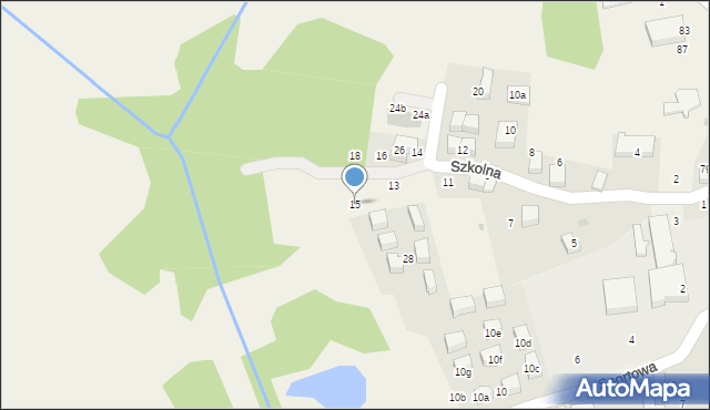 Modlnica, Szkolna, 15, mapa Modlnica