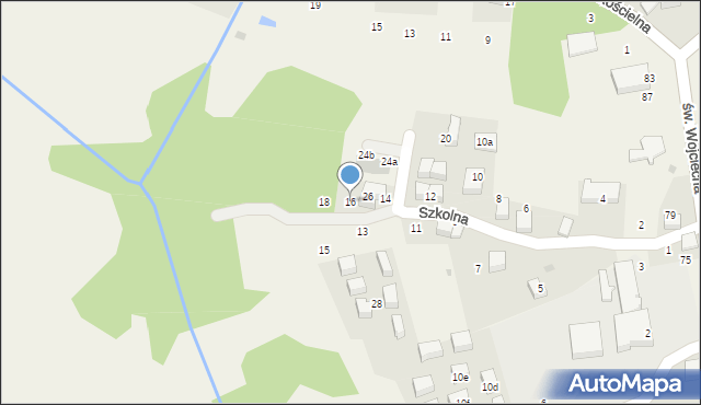Modlnica, Szkolna, 16, mapa Modlnica