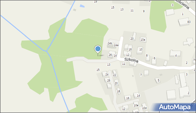 Modlnica, Szkolna, 18, mapa Modlnica