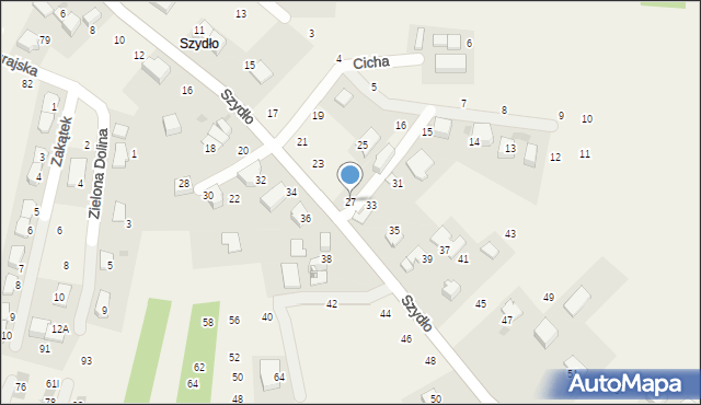 Modlnica, Szydło, 27, mapa Modlnica