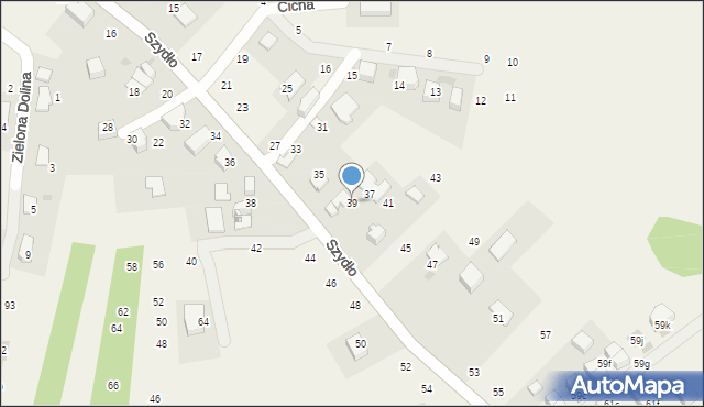 Modlnica, Szydło, 39, mapa Modlnica