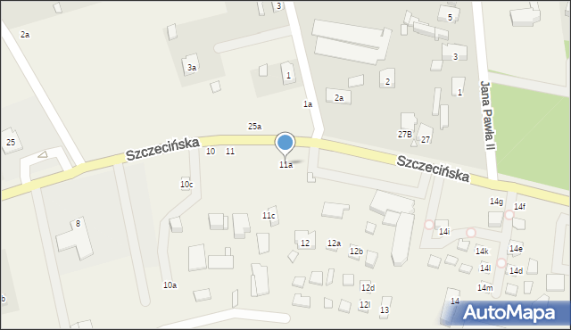 Morzyczyn, Szczecińska, 11a, mapa Morzyczyn