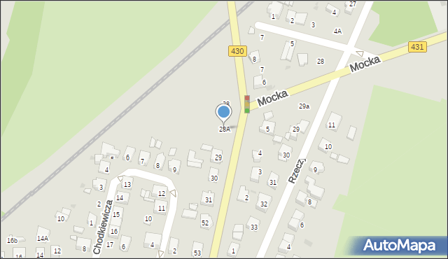 Mosina, Szosa Poznańska, 28A, mapa Mosina