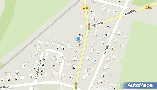 Mosina, Szosa Poznańska, 29, mapa Mosina