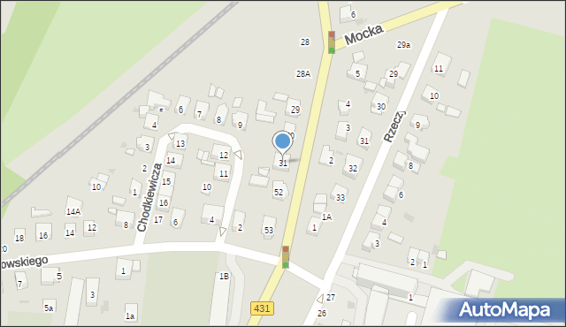 Mosina, Szosa Poznańska, 31, mapa Mosina