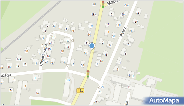 Mosina, Szosa Poznańska, 32, mapa Mosina