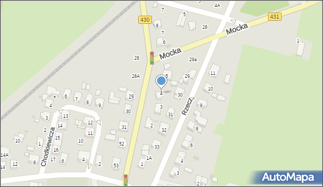 Mosina, Szosa Poznańska, 4, mapa Mosina