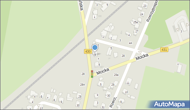 Mosina, Szosa Poznańska, 8, mapa Mosina