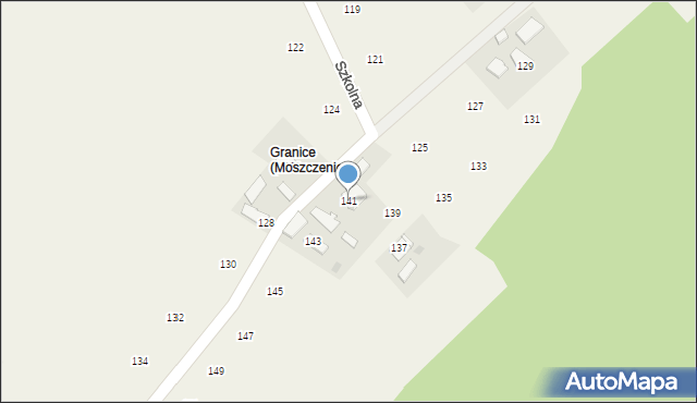 Moszczenica, Szkolna, 141, mapa Moszczenica