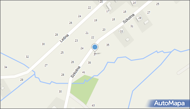 Moszczenica, Szkolna, 37, mapa Moszczenica