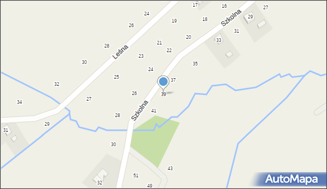 Moszczenica, Szkolna, 39, mapa Moszczenica