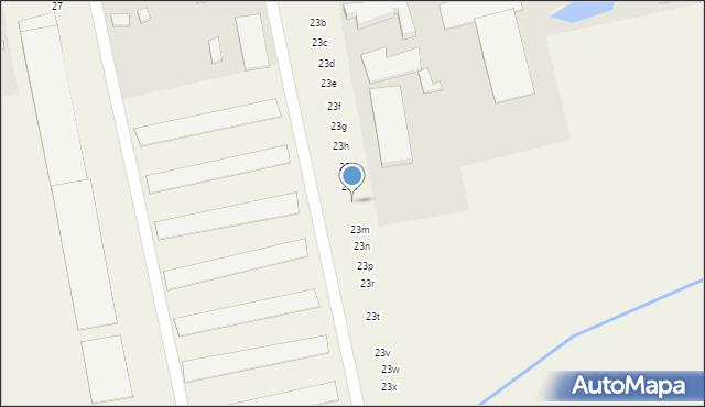 Mroków, Szkolna, 23l, mapa Mroków