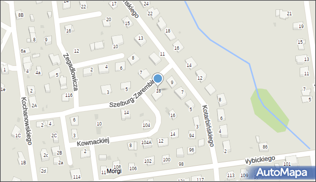 Mysłowice, Szelburg-Zarembiny Ewy, 18, mapa Mysłowice