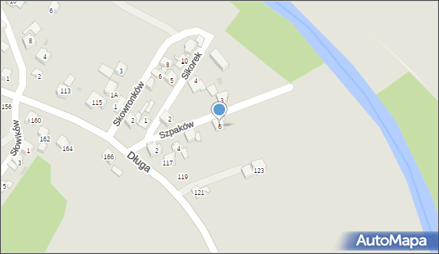 Mysłowice, Szpaków, 6, mapa Mysłowice