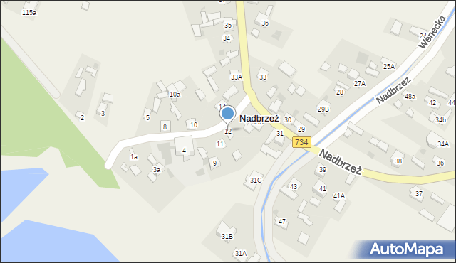 Nadbrzeż, Szkolna, 12a, mapa Nadbrzeż