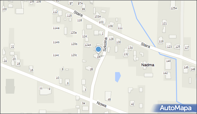 Nadma, Szkolna, 1A, mapa Nadma