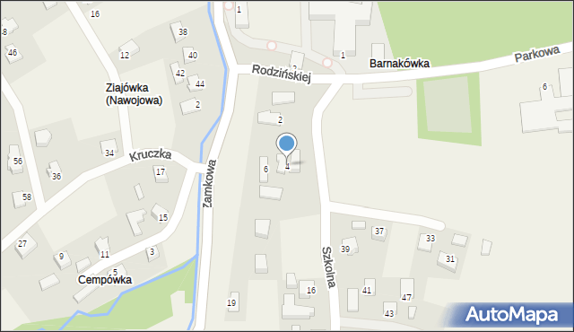 Nawojowa, Szkolna, 4, mapa Nawojowa