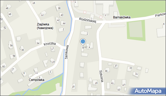 Nawojowa, Szkolna, 6, mapa Nawojowa