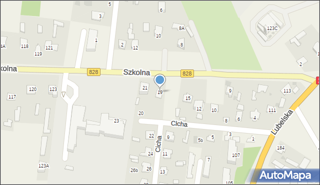 Niemce, Szkolna, 19, mapa Niemce