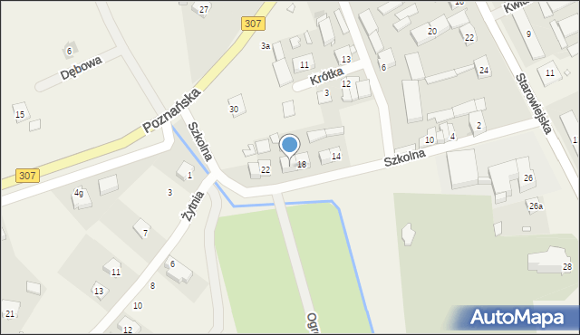 Niepruszewo, Szkolna, 20, mapa Niepruszewo