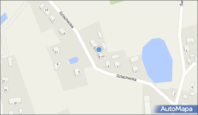 Niezabyszewo, Szlachecka, 8, mapa Niezabyszewo