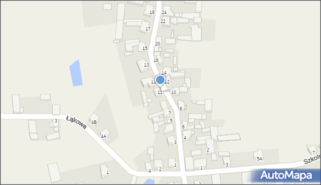 Nosków, Szkolna, 11, mapa Nosków