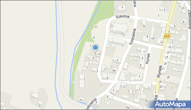 Nowa Cerekwia, Szkolna, 5a, mapa Nowa Cerekwia