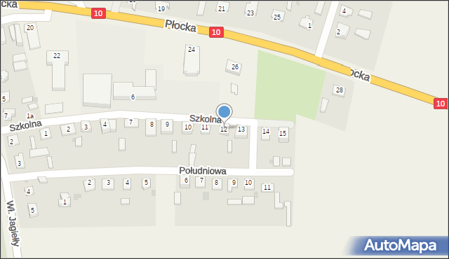 Nowa Góra, Szkolna, 12, mapa Nowa Góra