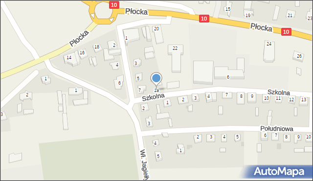 Nowa Góra, Szkolna, 1a, mapa Nowa Góra