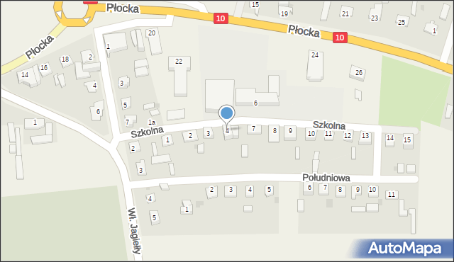 Nowa Góra, Szkolna, 4, mapa Nowa Góra