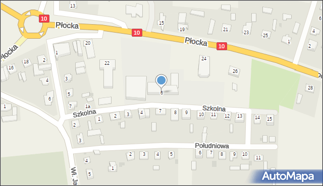 Nowa Góra, Szkolna, 6, mapa Nowa Góra