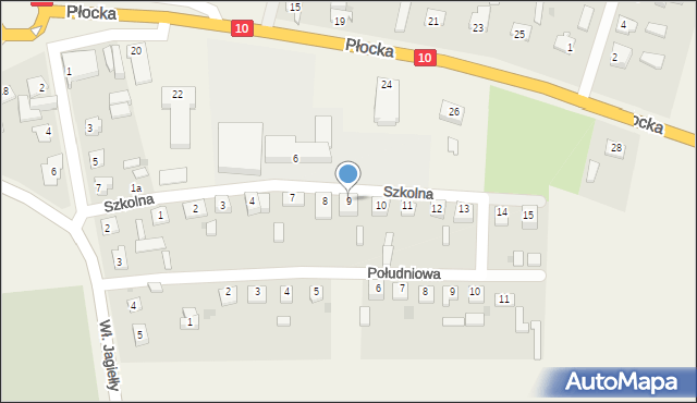 Nowa Góra, Szkolna, 9, mapa Nowa Góra