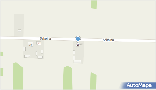 Nowa Osuchowa, Szkolna, 16, mapa Nowa Osuchowa