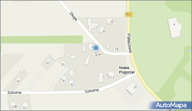 Nowa Pogorzel, Szkolna, 4, mapa Nowa Pogorzel