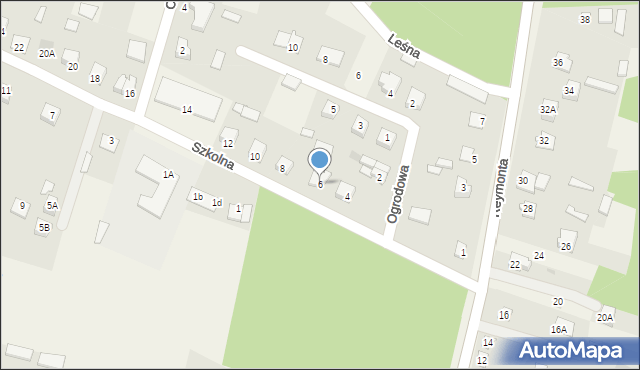 Nowa Wieś, Szkolna, 6, mapa Nowa Wieś