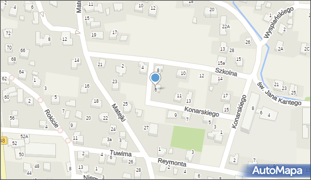Nowa Wieś, Szkolna, 6, mapa Nowa Wieś