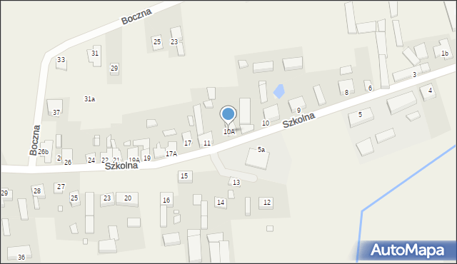 Nowa Wieś, Szkolna, 10A, mapa Nowa Wieś