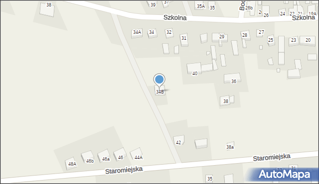 Nowa Wieś, Szkolna, 34B, mapa Nowa Wieś