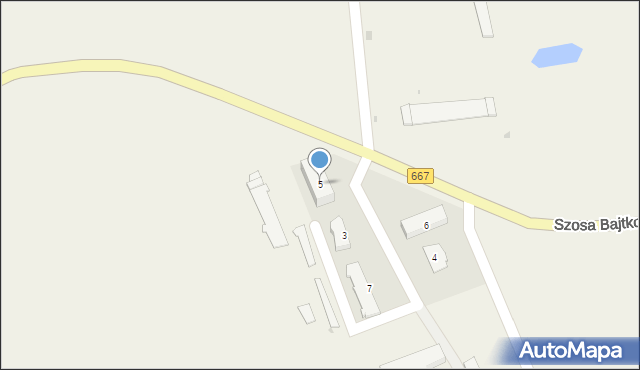 Nowa Wieś Ełcka, Szosa Bajtkowska, 5, mapa Nowa Wieś Ełcka