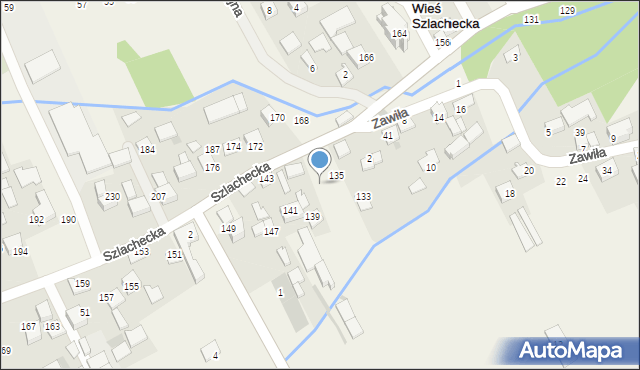 Nowa Wieś Szlachecka, Szlachecka, 137, mapa Nowa Wieś Szlachecka