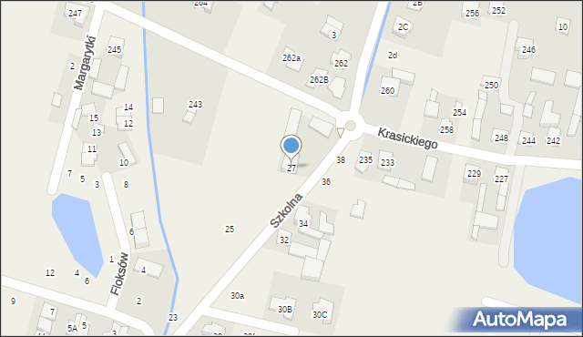 Nowa Wola, Szkolna, 27, mapa Nowa Wola