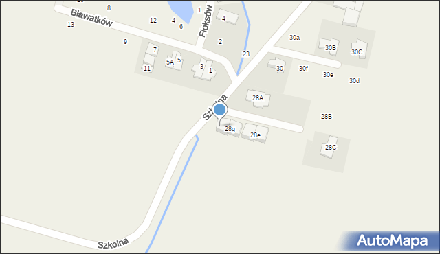 Nowa Wola, Szkolna, 28h, mapa Nowa Wola