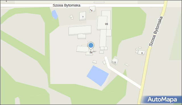 Nowe Miasteczko, Szosa Bytomska, 9a, mapa Nowe Miasteczko