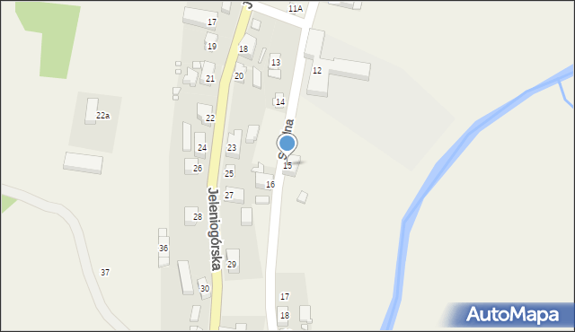 Nowy Kościół, Szkolna, 15, mapa Nowy Kościół