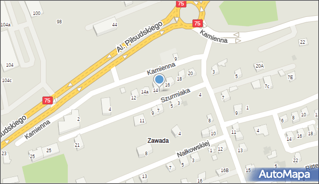 Nowy Sącz, Szurmiaka Mieczysława, 8, mapa Nowego Sącza