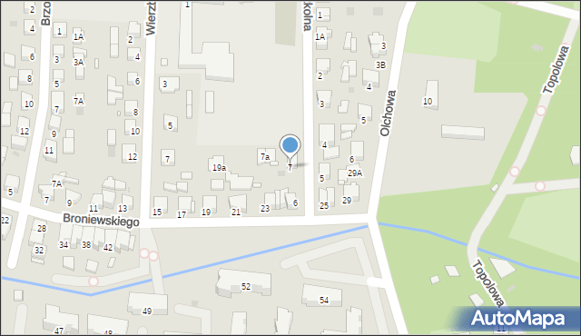 Nowy Tomyśl, Szkolna, 7, mapa Nowy Tomyśl