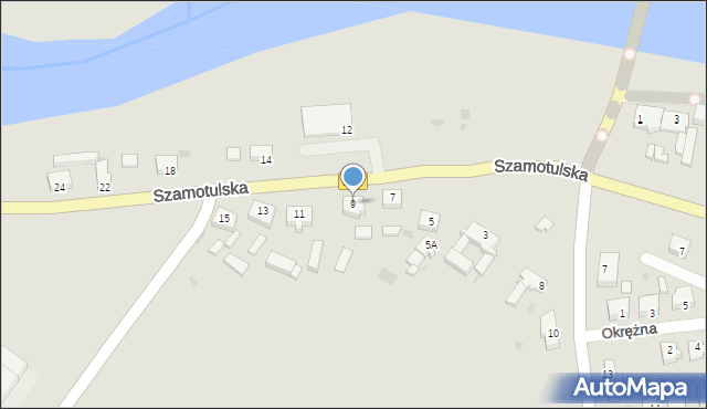 Oborniki, Szamotulska, 9, mapa Oborniki