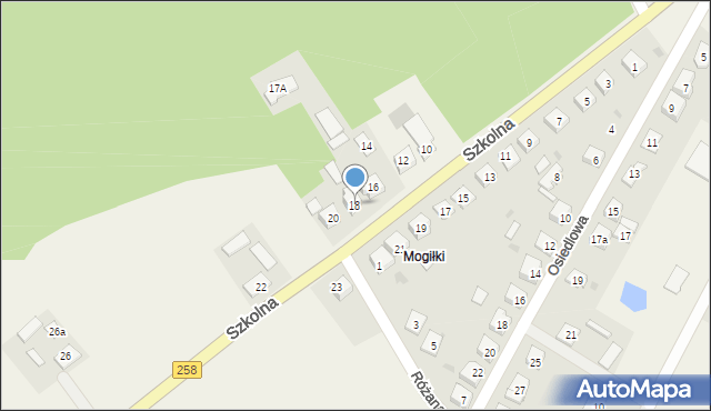 Obrowo, Szkolna, 18, mapa Obrowo